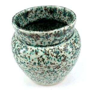 Mini Vase Planter Spatterware 2.5" Hand Crafted Thin Air Plant Vintage